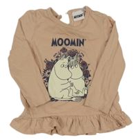 Světlerůžové triko s obrázkem - Mumínci