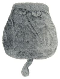 Sivý chlpatý spací pytel/pelíšek pro mačky