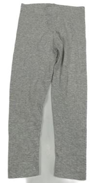 Svetlosivé rebrované legíny George