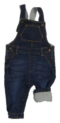 Tmavomodré laclové podšité rifle M&S