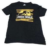 Černé tričko s potiskem - Jurský svět