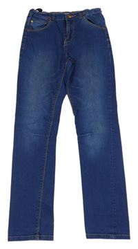 Modré slim rifle Denim Co.