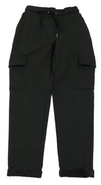 Čierne teplákové nohavice s vreckami Y.F.K.