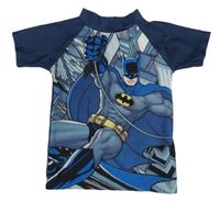 Tmavomodro-sivé UV tričko s Batmanem