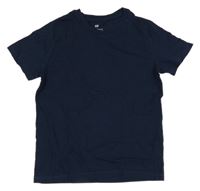 Tmavomodré tričko H&M