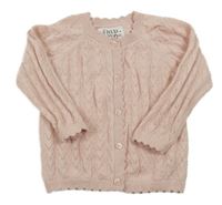 Svetloružový perforovaný prepínaci sveter F&F