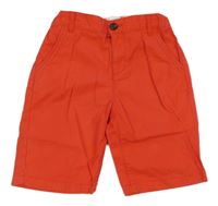 Červené plátenné chino kraťasy C&A
