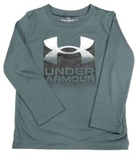 Šedé funkční sportovní triko s logem Under Armour