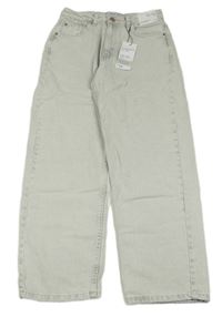 Nové - svetlosivé straight mid rise rifle Denim Co.
