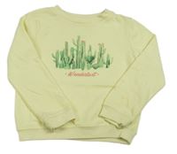 Žltá mikina s kaktusmi Yd.