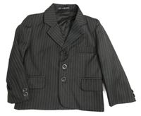 Sivo-biele pruhované slávnostné sako Les Voiliers