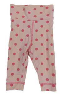 Svetloružové bodkované legíny H&M