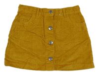 Horčicová menšestrová prepínaci sukňa F&F