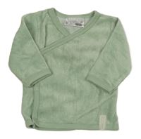 Svetlozelená zamatová zavinovací mikina Ergee