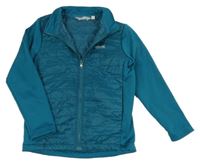 Tmavozelená šusťákovo/mikinová zateplená funkční bundomikina Regatta