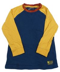 Petrolejovo-žluté triko Next