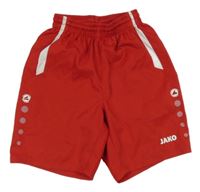 Červené športové kraťasy s logom Jako