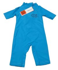 Nové - Azurový UV overal s nápisom George