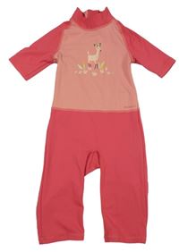 Růžovo-tmavorůžový UV overal se srnkou Nabaiji 