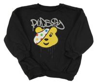 Čierna oversize mikina s Pudsey George