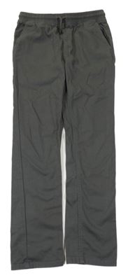 Sivé plátenné slim nohavice Denim Co.