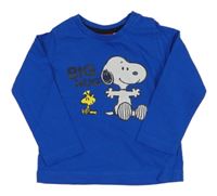Kobaltově modré triko se Snoopym 