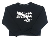 Černá crop mikina s logem PUMA