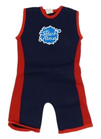 Tmavomodro-červený neopren s logem Splash