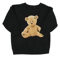 Černá mikina s medvídkem Next