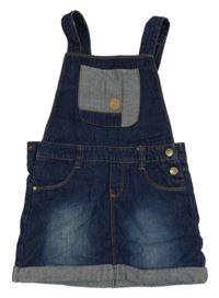 Tmavomodrá riflová laclová sukně 