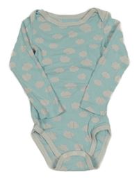 Světlemodro/šedé body s obláčikmi  TCM