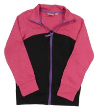 Čierno-tmavoružová prepínaci športová mikina Sports