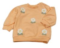 Svetlooranžová mikina s kvietkami Nutmeg