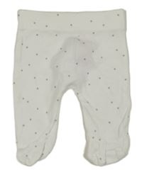 Bílé polodupky s hviezdičkami PRIMARK