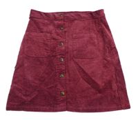 Vínová menšestrová sukňa LA REDOUTE