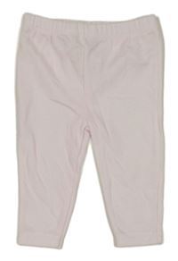 Svetloružová -biele pruhované tepláky