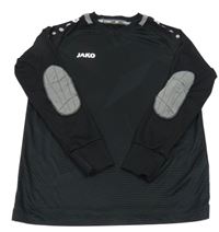 Čierne vzorované funkčné športové tričko s logom JAKO