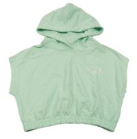 Mátové teplákové bolérko s číslom a nápisom a kapucňou Page one young