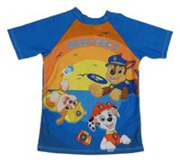 Cobaltově modro-žluto-oranžové UV tričko s PAW PATROL nickelodeon
