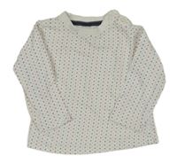 Biele bodkovaná é tričko C&A