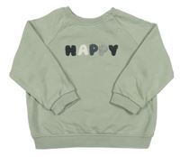 Světlekhaki mikina s nápisom Tu