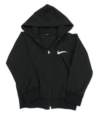 Čierna prepínaci mikina s logom a kapucňou Nike