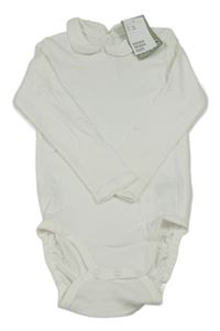 Nové - Biele body s golierikom H&M