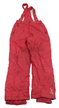 Malinové šusťákové laclové oteplovačky