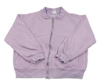 Lila propínací mikina Zara