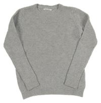 Sivý vlnený sveter Monoprix