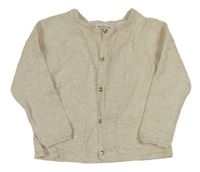 Béžový melírovaný prepínaci sveter Zara