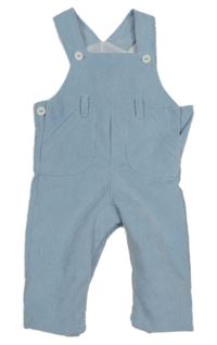 Světlemodré manšestrové podšité laclové kalhoty