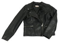 Černý koženkový podšitý křivák Kids Only