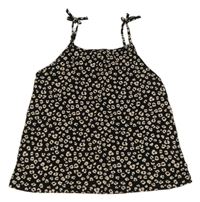 Čierny vzorovaný top H&M